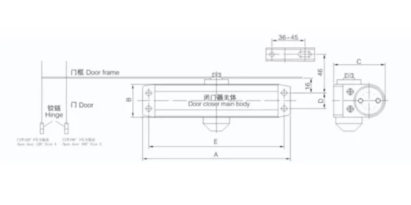 Door Closer AW Drawing