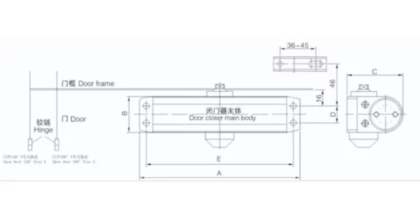 Door Closer AW Drawing