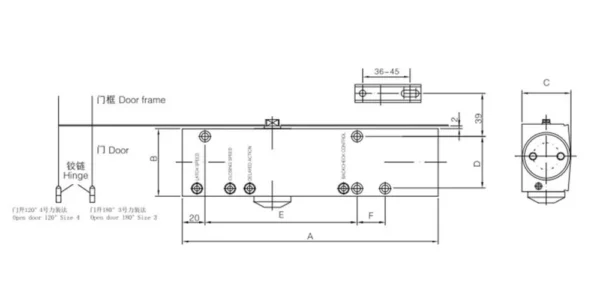 Door Closer CW Drawing
