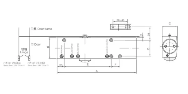 Door Closer CW Drawing